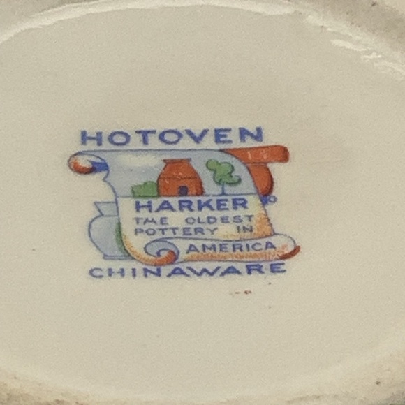 Vintage Harker Hotoven Mini Floral Bean Pot Shaped Container - Picture 7 of 7